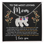 Engraved Baby Feet with Birthstone Necklace for Mom