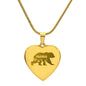 Mama Bear - Engraved Heart Necklace