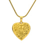 Engraved Heart Necklace | Elephant
