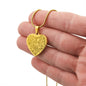 Engraved Heart Necklace | Elephant