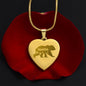 Mama Bear - Engraved Heart Necklace