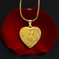 Engraved Heart Necklace | Elephant