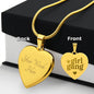 Engraved Heart Necklace | Girl Gang