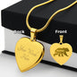 Mama Bear - Engraved Heart Necklace