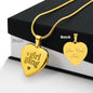 Engraved Heart Necklace | Girl Gang