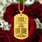 Ride or Die - Engraved Dog Tag Necklace