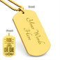 Ride or Die - Engraved Dog Tag Necklace