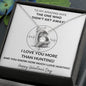I Love You More Than Hunting | Forever Love Necklace