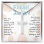 Happy Easter | Cross Necklace