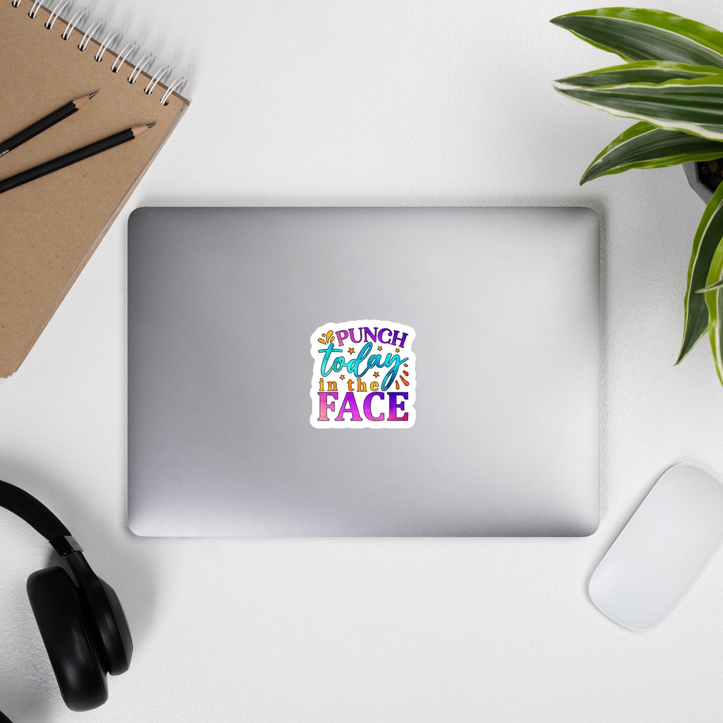 Punch Today In The Face Sticker