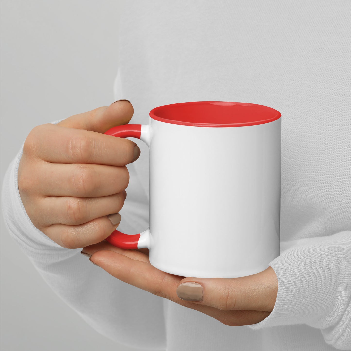 Punch Today In The Face Mug with Color Inside