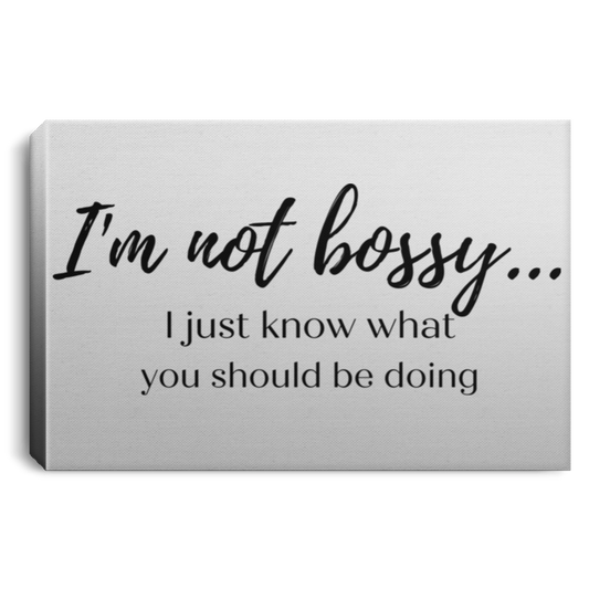 I'm not bossy...... - Canvas