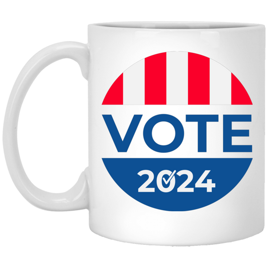 Vote 2024 11oz White Mug