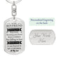 Dog Tag Keychain - Boyfriend, Valentine's Day, Boyfriend Gift, Valentine's Gift to Boyfriend