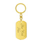 Dog Tag Keychain - Boyfriend, Valentine's Day, Boyfriend Gift, Valentine's Gift to Boyfriend
