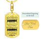 Dog Tag Keychain - Boyfriend, Valentine's Day, Boyfriend Gift, Valentine's Gift to Boyfriend
