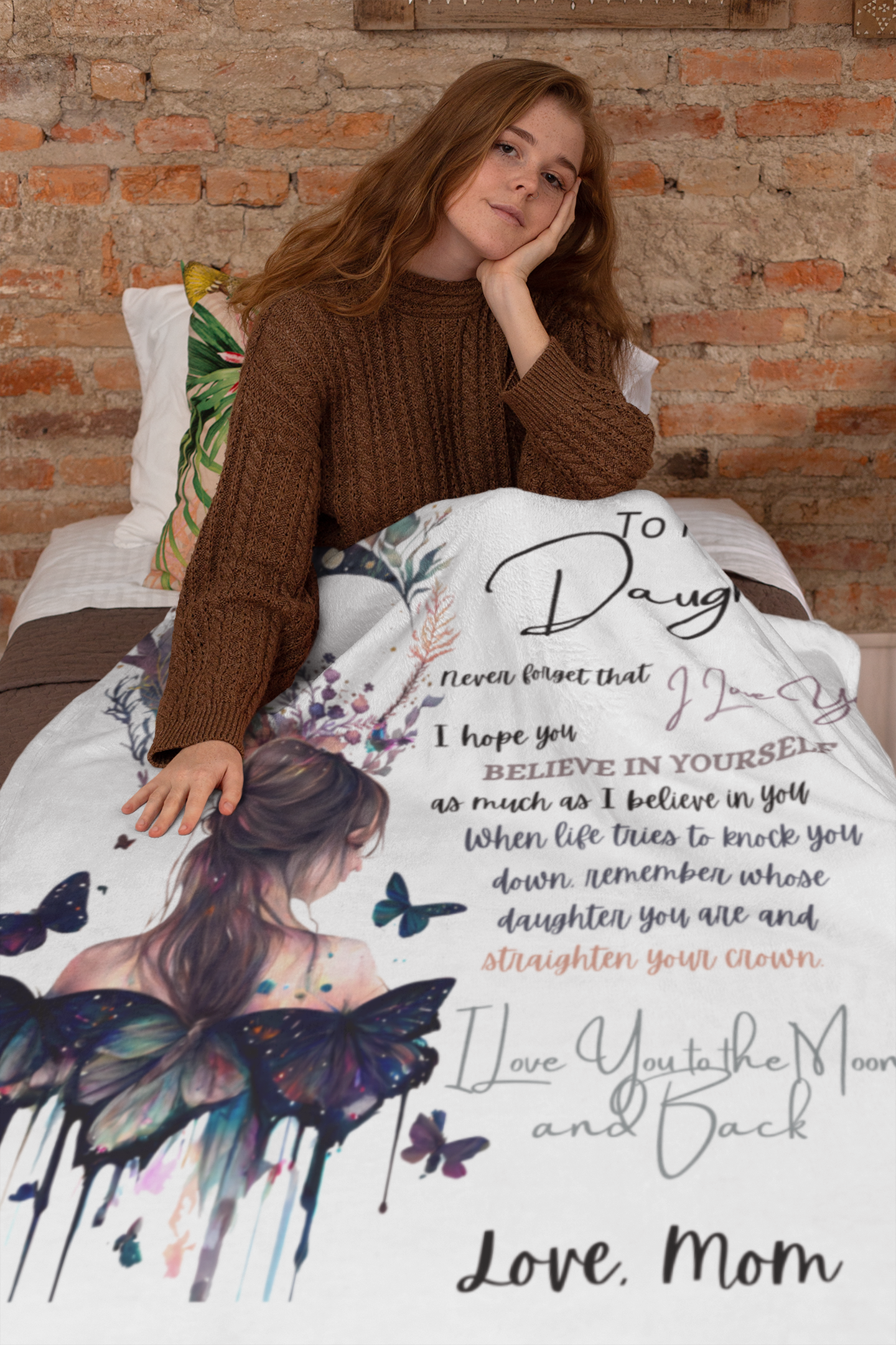 To My Daughter - Cozy Plush Fleece Blanket