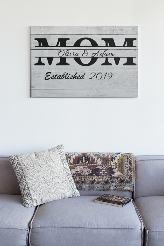 Personalized Mom Canvas