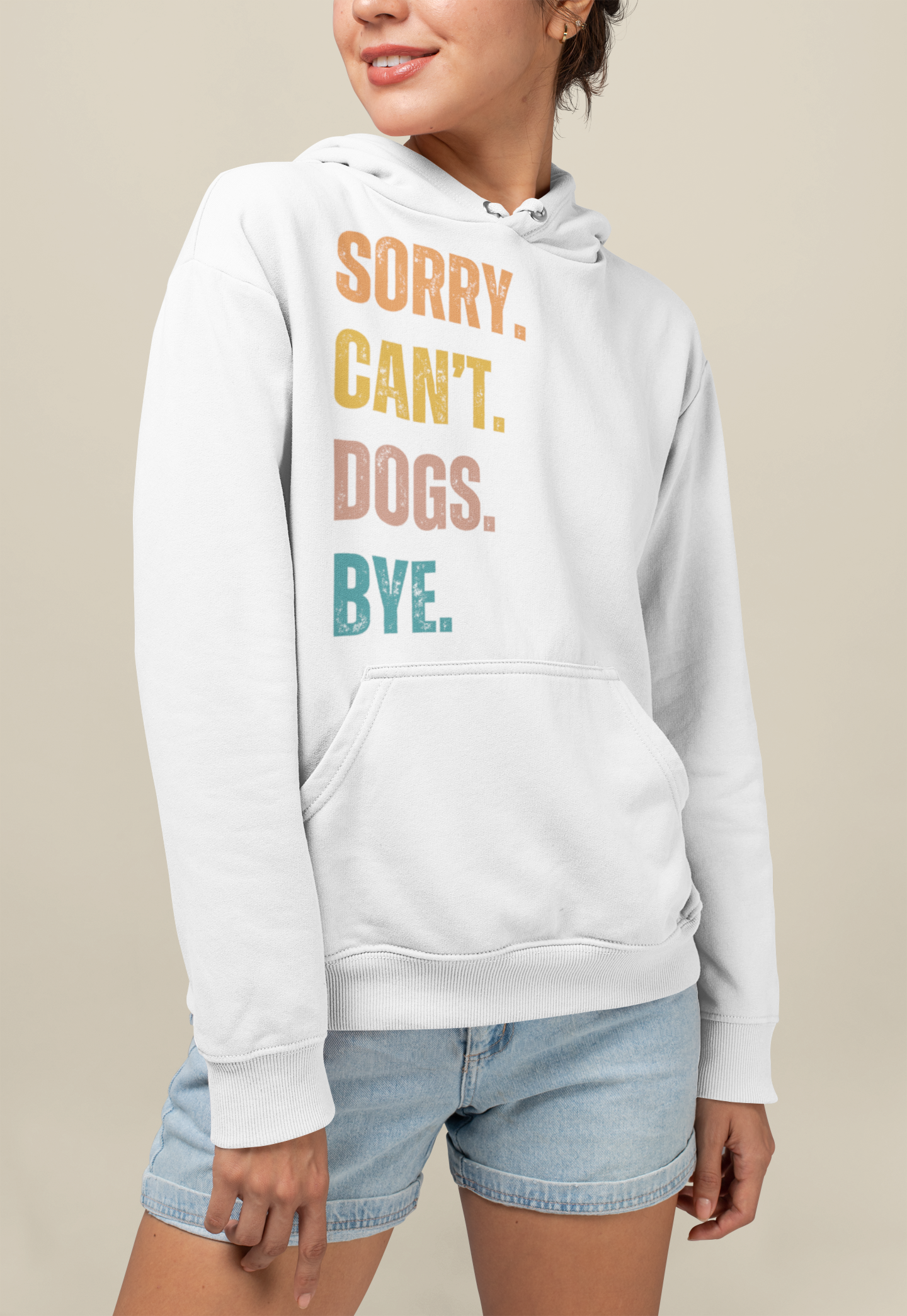 Sorry. Can't. Dogs. Bye Hooded Sweatshirt