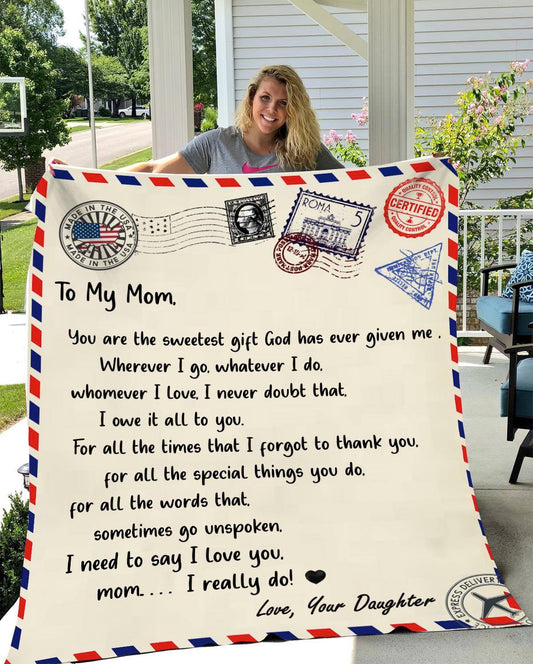 To My Mom | Cozy Plush Fleece Blanket