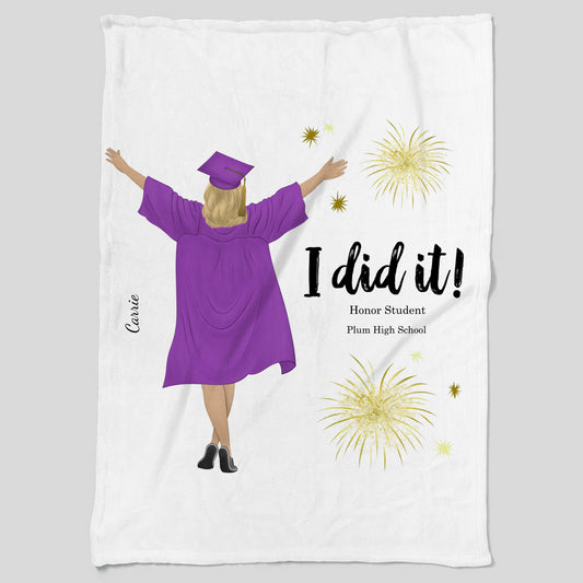 Graduate - Cozy Plush Fleece Blanket – 60×80