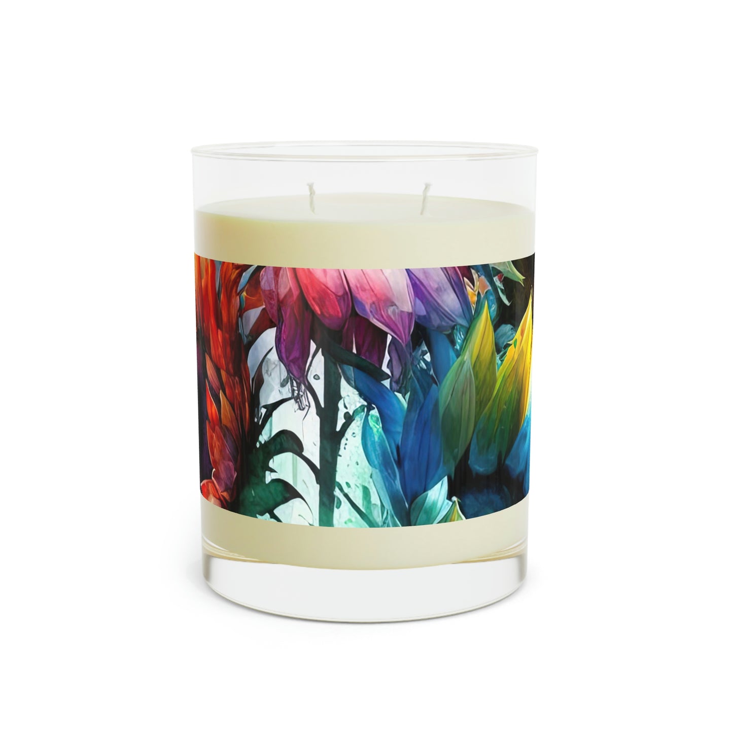 Sunflower Design - Scented Candle - Full Glass, 11oz