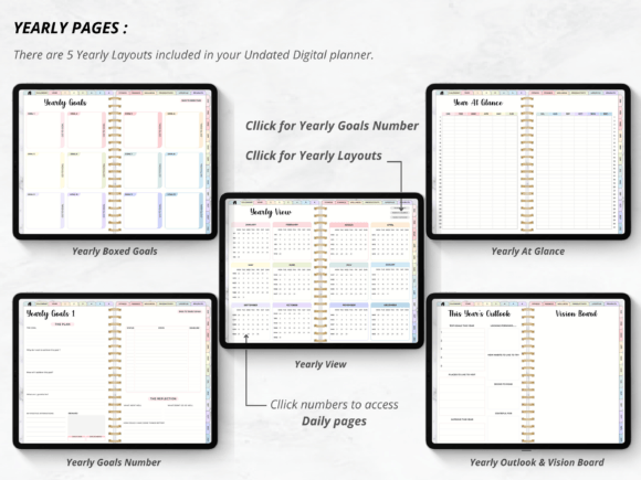 2023 Digital Planner Download - Hyperlinked PDF