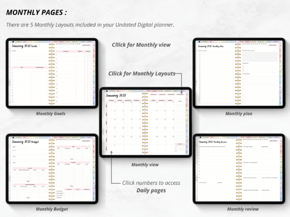 2023 Digital Planner Download - Hyperlinked PDF