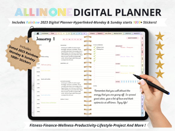 2023 Digital Planner Download - Hyperlinked PDF