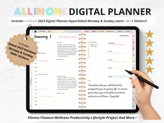 2023 Digital Planner Download - Hyperlinked PDF