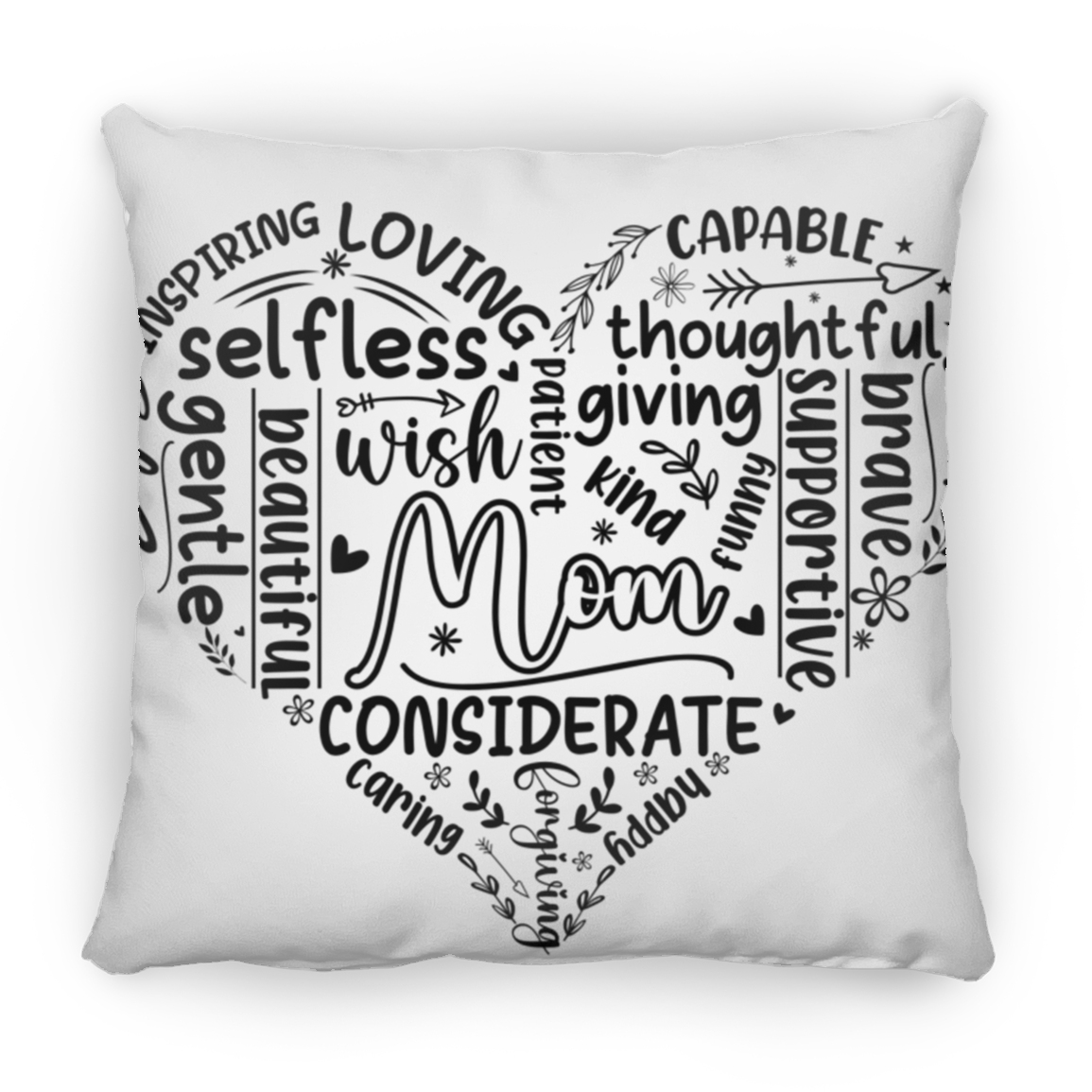Mom -  Medium Square Pillow