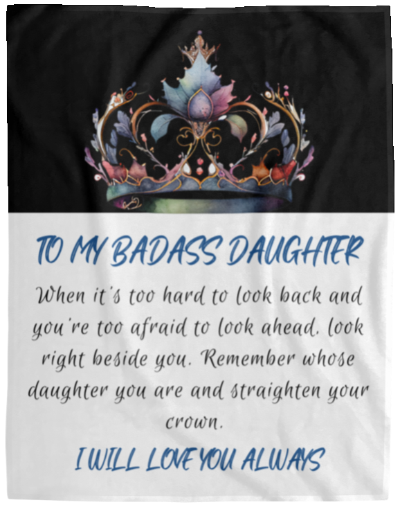 To My Badass Daughter | Cozy Plush Blanket