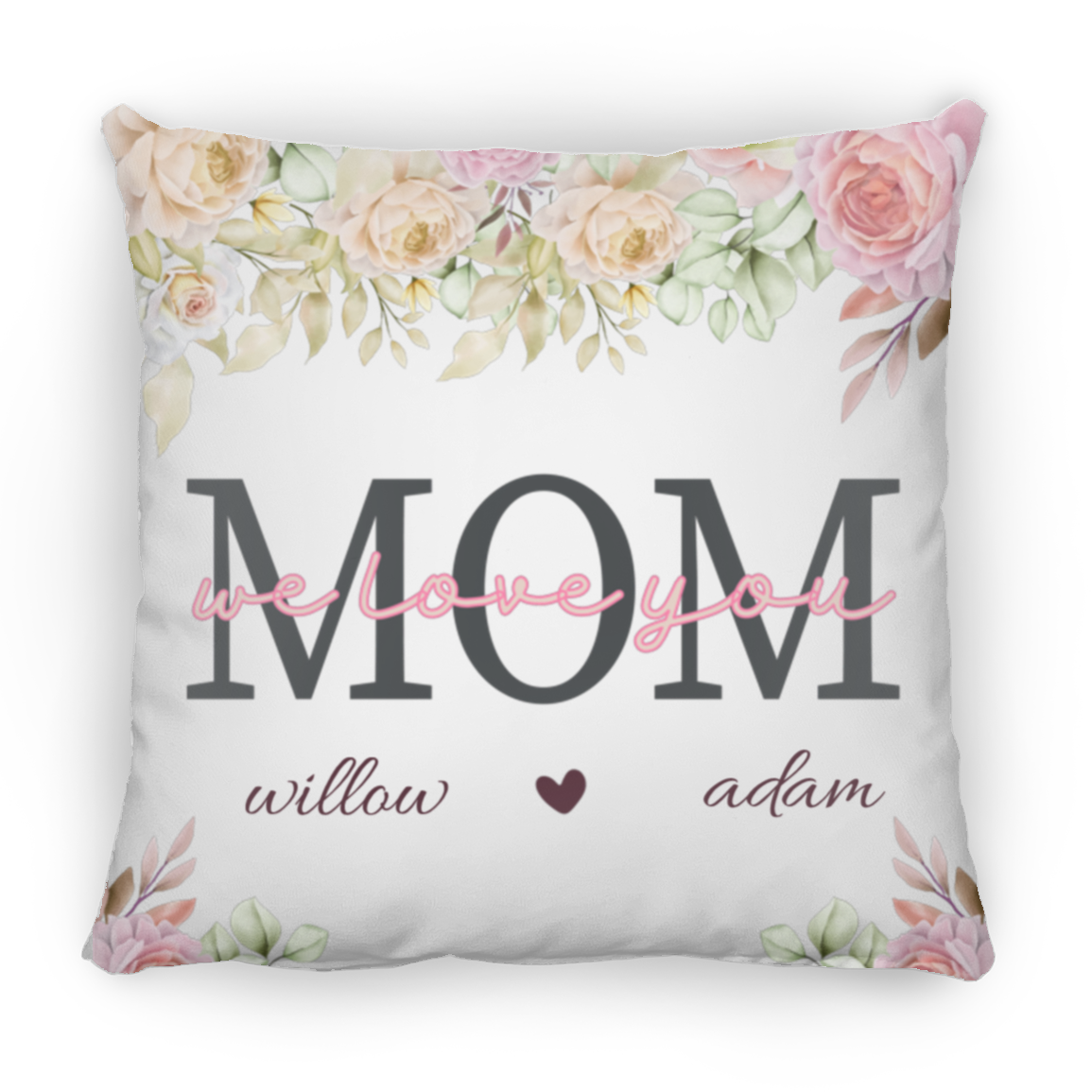 Personalized for Mom Pillow