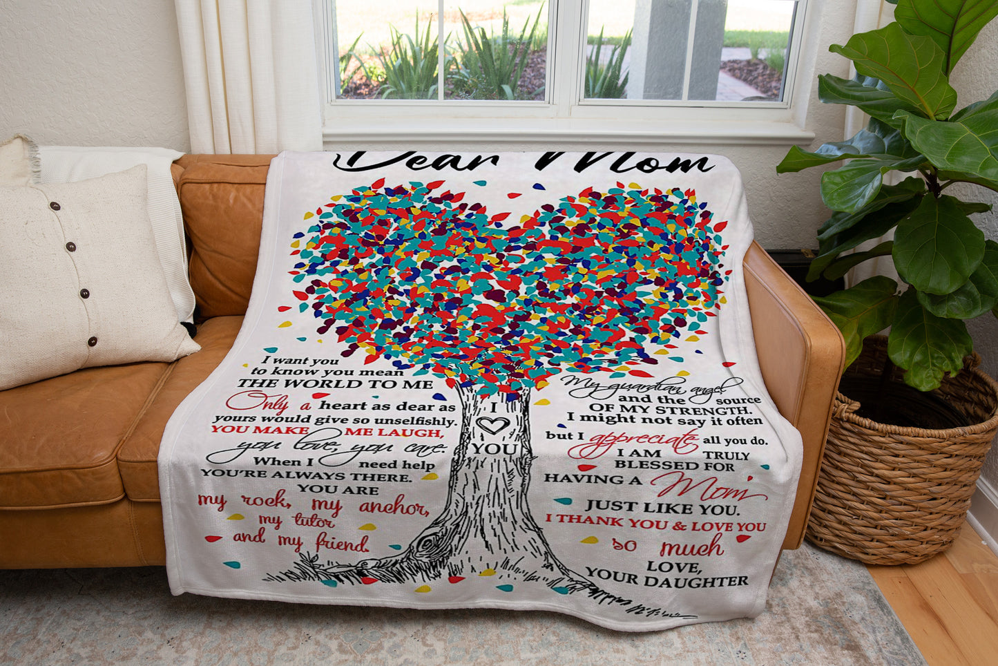 To Mom - From Daughter | Cozy Plush Blanket