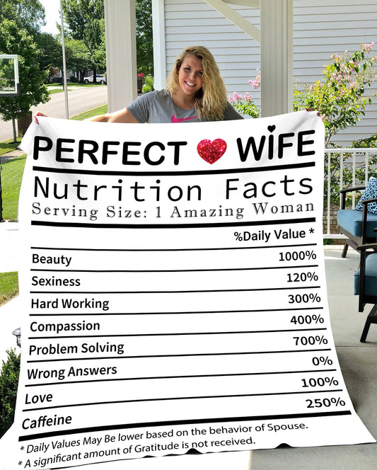 Perfect Wife | Cozy Plush Fleece Blanket - 50x60