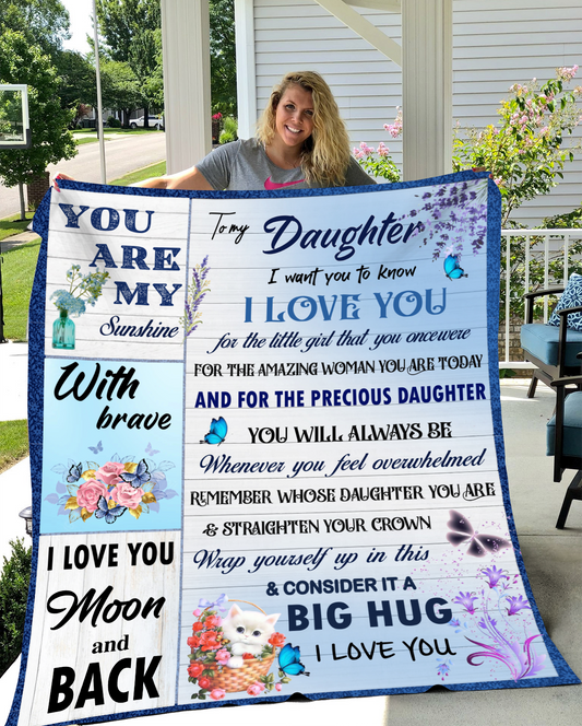 To My Daughter | Cozy Plush Fleece Blanket - 50x60