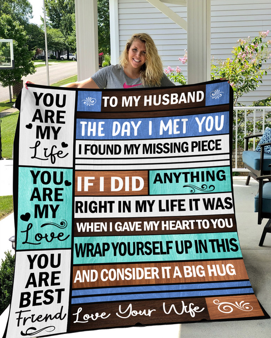 To My Husband | Cozy Plush Fleece Blanket - 50x60