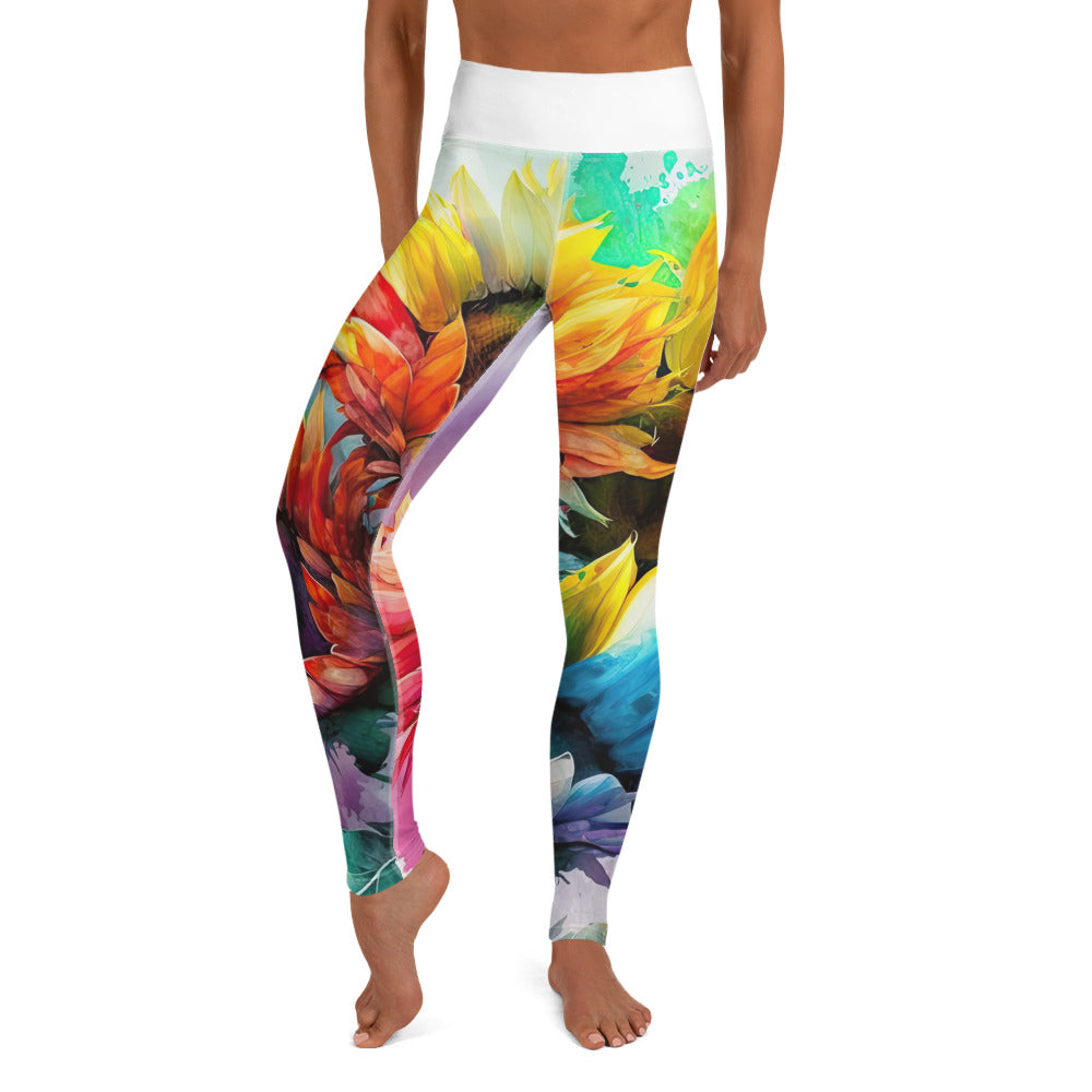 Sunflower Yoga Leggings