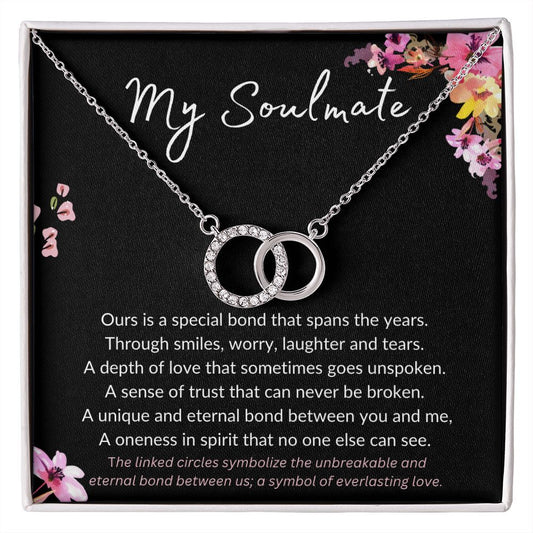 To My Soulmate | For Her | Perfect Pair Necklace