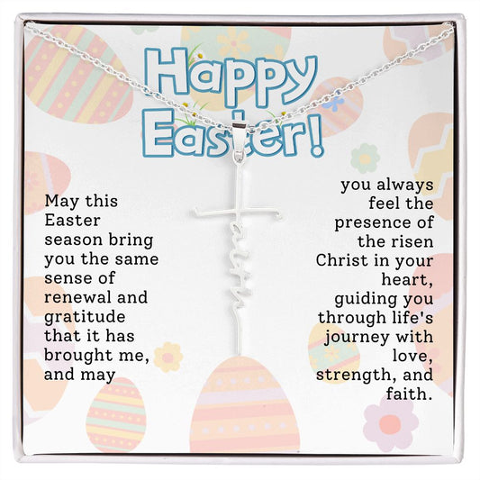 Happy Easter | Faith Cross Necklace