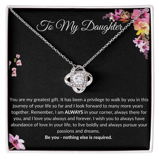 To My Daughter | Love Knot Necklace