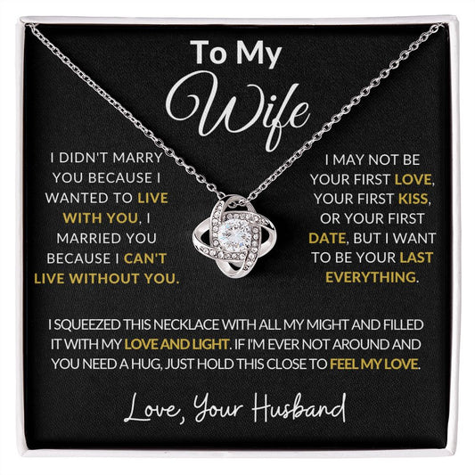 To My Wife | Love Knot Necklace