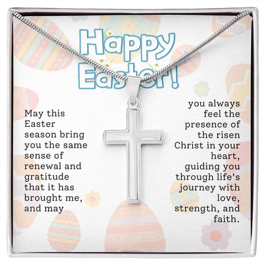 Happy Easter | Cross Necklace