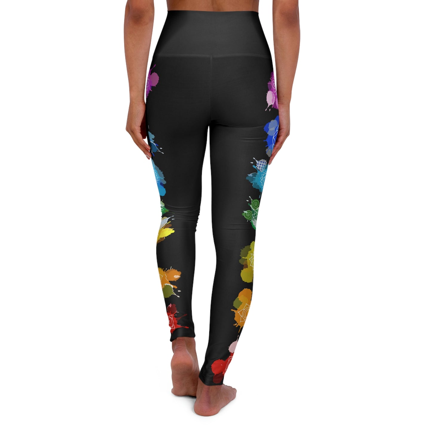 Chakra Symbols - High Waisted Yoga Leggings