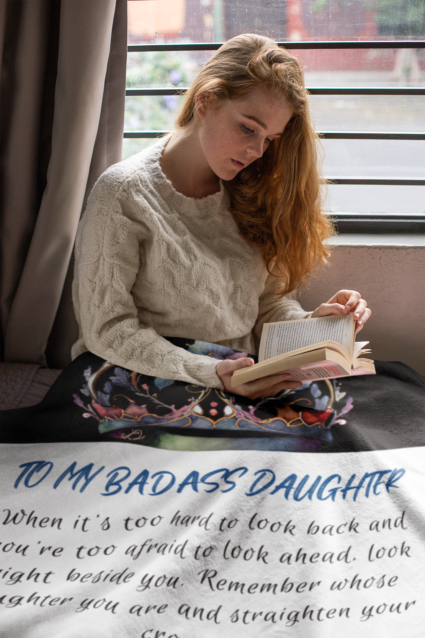 To My Badass Daughter | Cozy Plush Blanket