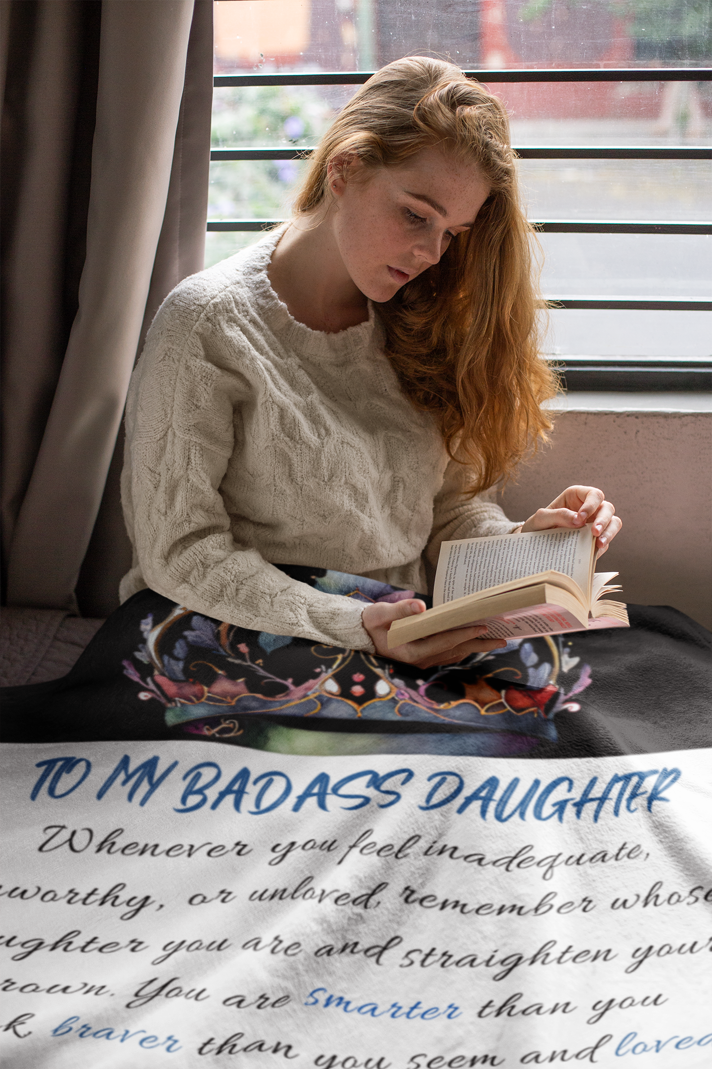 To My Badass Daughter | Cozy Plush Blanket