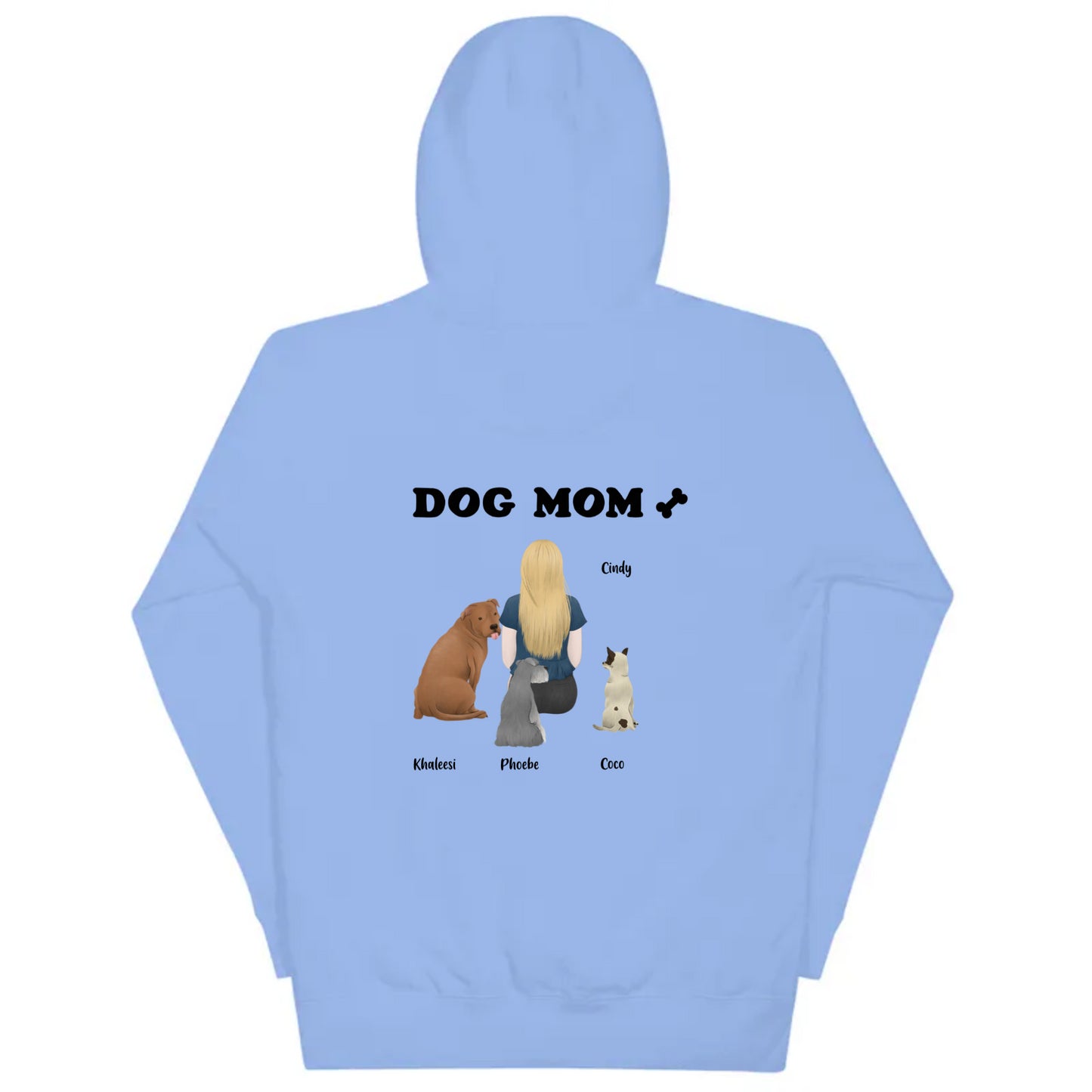 Personalized Dog Mom Hoodie - Up to 5 Dogs