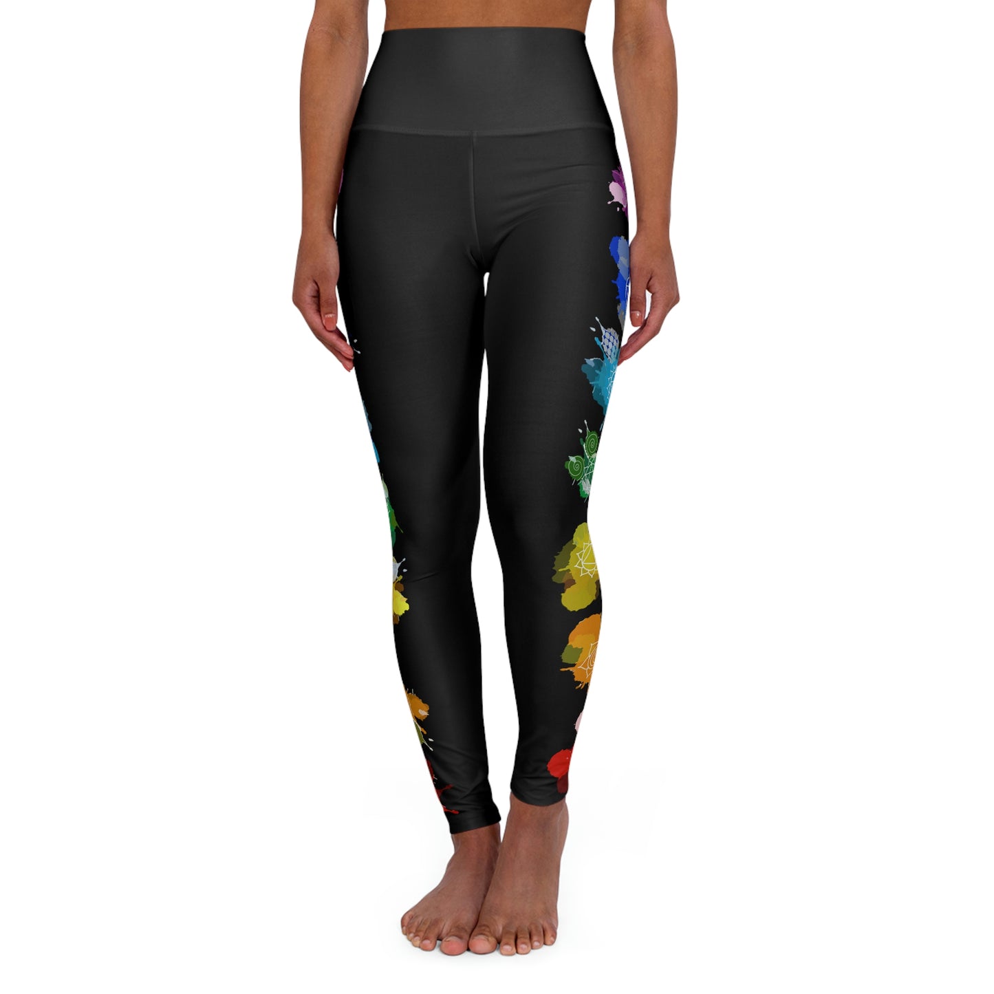 Chakra Symbols - High Waisted Yoga Leggings